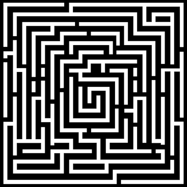 Бесплатное векторное изображение Абстрактный фон с дизайном лабиринта