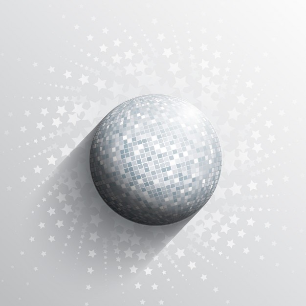 Бесплатное векторное изображение Абстрактный фон с дизайн зеркальный шар