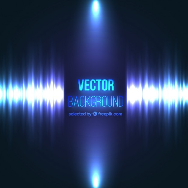 Бесплатное векторное изображение Абстрактный фон со звуковой волной