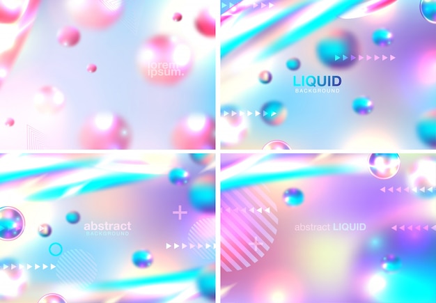 Abstract background with beautiful blurred dynamic liquid fluid