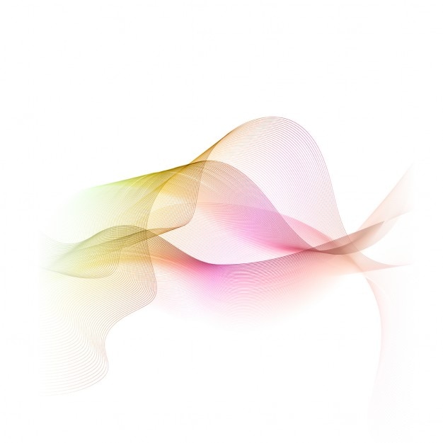 Free vector abstract background with beautiful wavy shapes