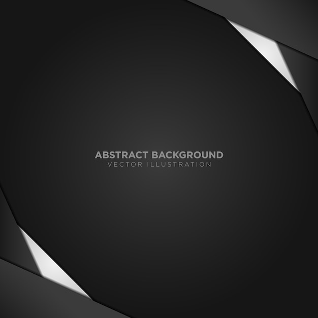 Abstract background with black and silver details
