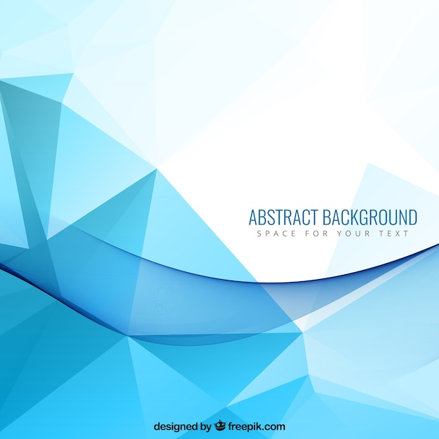 Abstract background with blue polygons