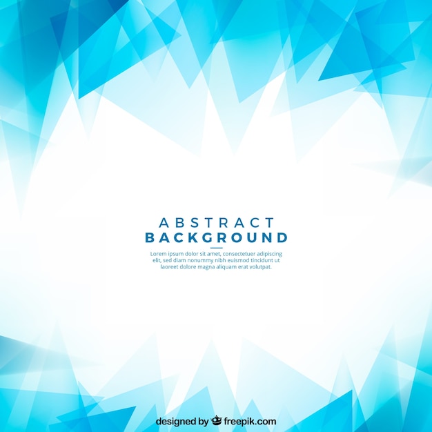 Free vector abstract background with blue shapes