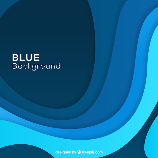 Free vector abstract background with blue shapes