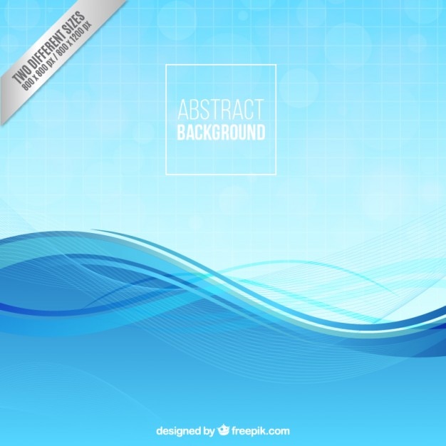 Abstract background with blue wave