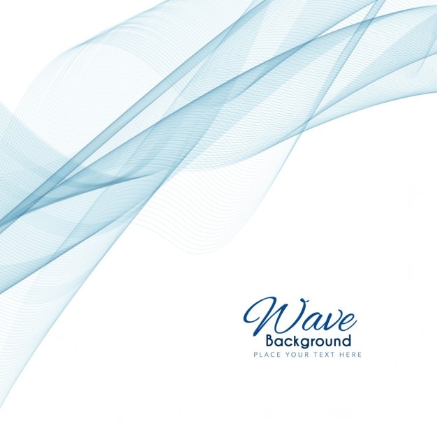 Free Vector abstract background with blue wavy lines