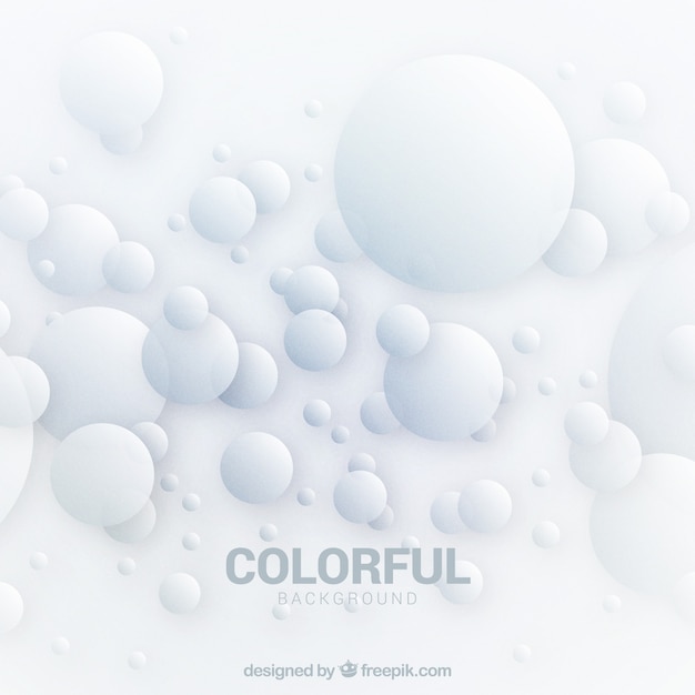 Free vector abstract background with bubble shapes