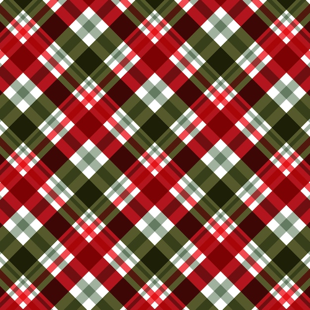 Abstract background with a Christmas themed plaid design