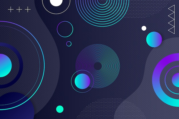 Free vector abstract background with circles