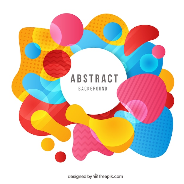 Abstract background with color shapes