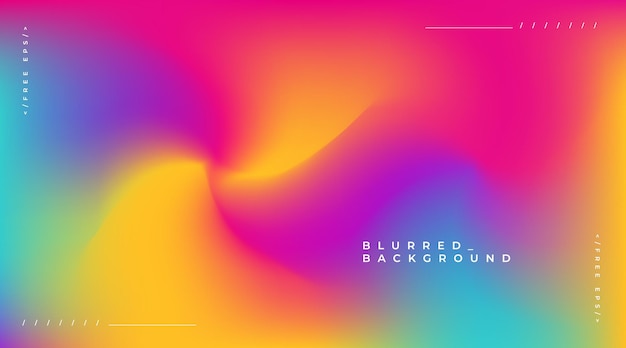 Free vector abstract background with colorful blurred gradients