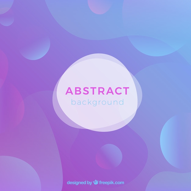 Free vector abstract background with colorful bubbles