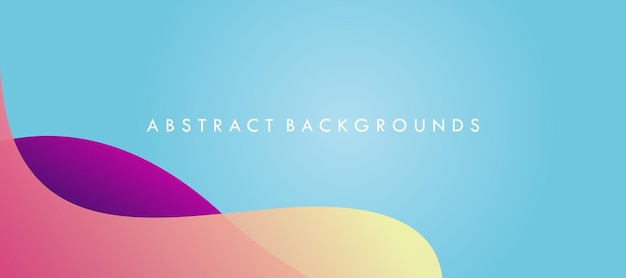 Free vector abstract background with colorful and fluid waves