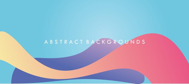 Abstract background with colorful and fluid waves