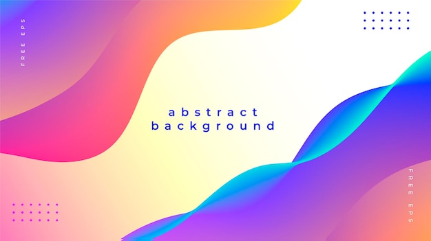 Abstract background with colorful and fluid waves