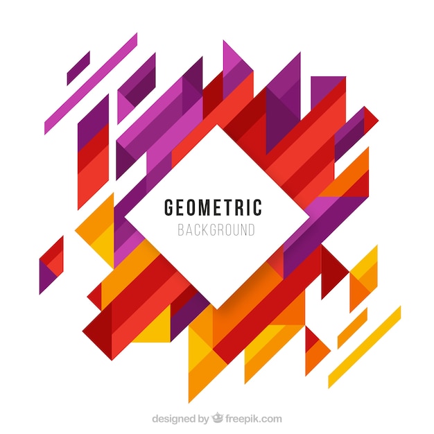 Abstract background with colorful geometric shapes