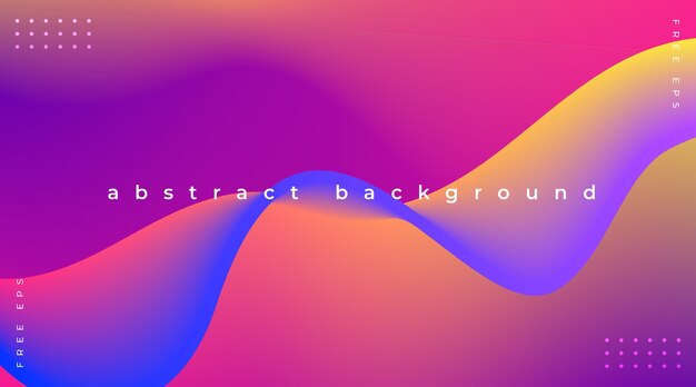 Abstract background with colorful gradient waves