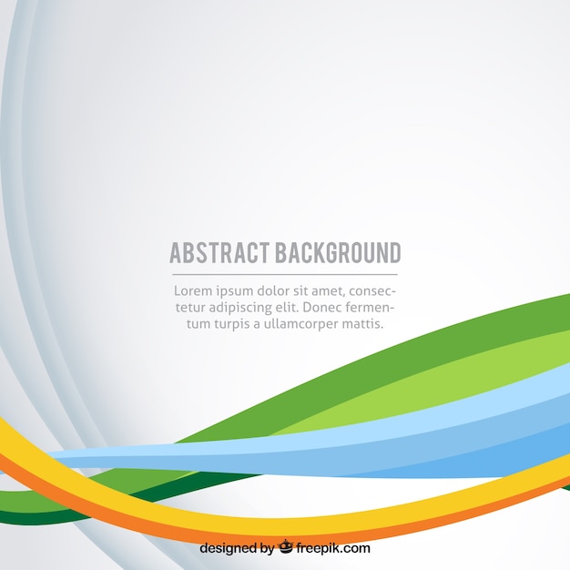 Abstract background with colorful lines