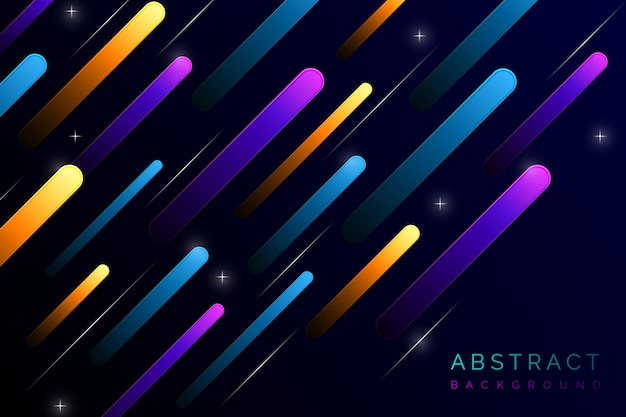 Free vector abstract background with colorful lines