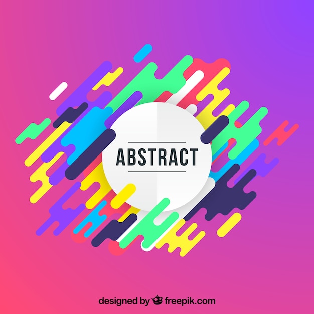 Abstract background with colorful rounded shapes