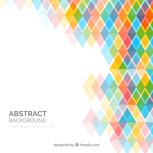 Abstract background with colorful shapes