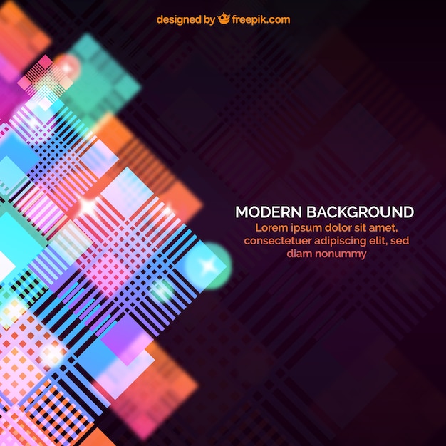 Free vector abstract background with colorful shapes