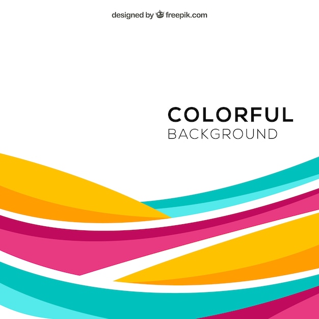 Free vector abstract background with colorful style