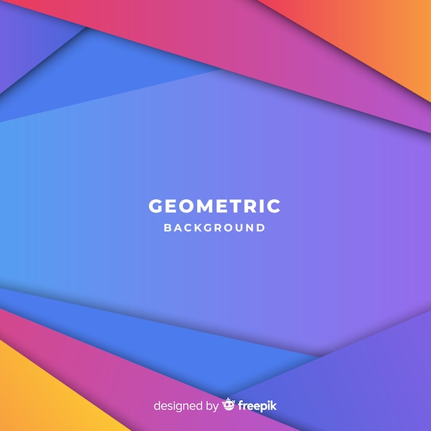 Abstract background with colorful triangles