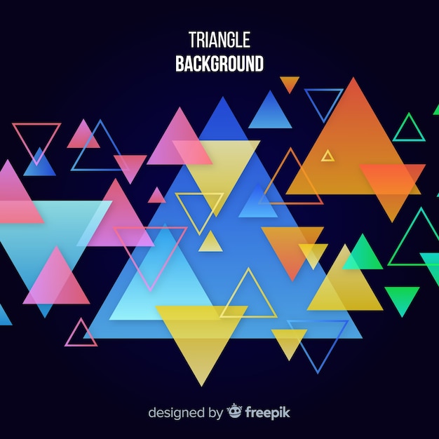 Абстрактный фон с красочными треугольниками
