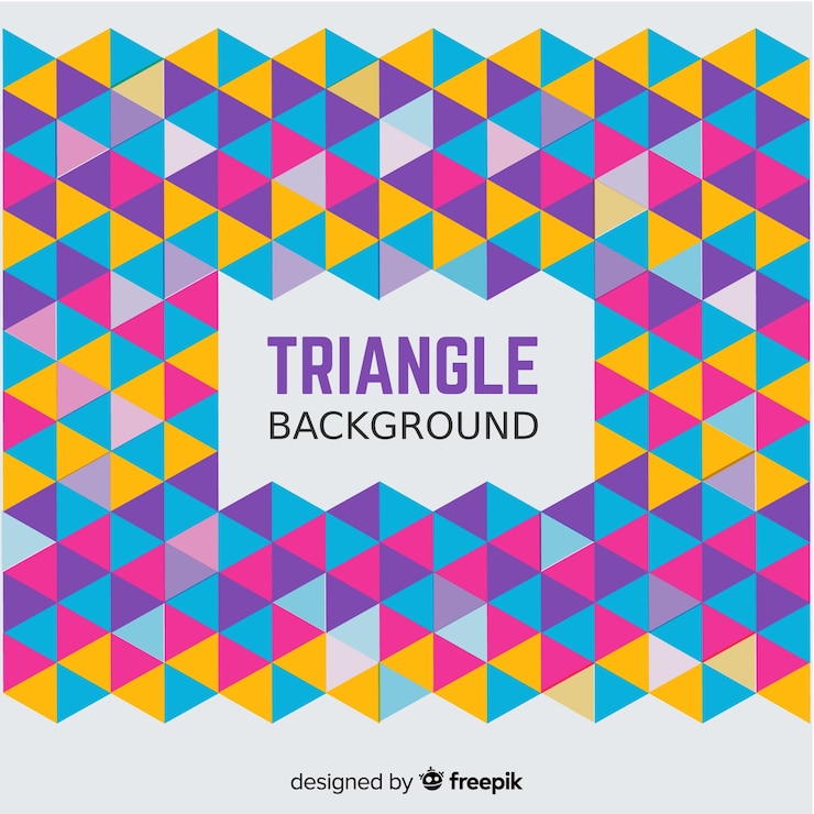 Free Vector abstract background with colorful triangles