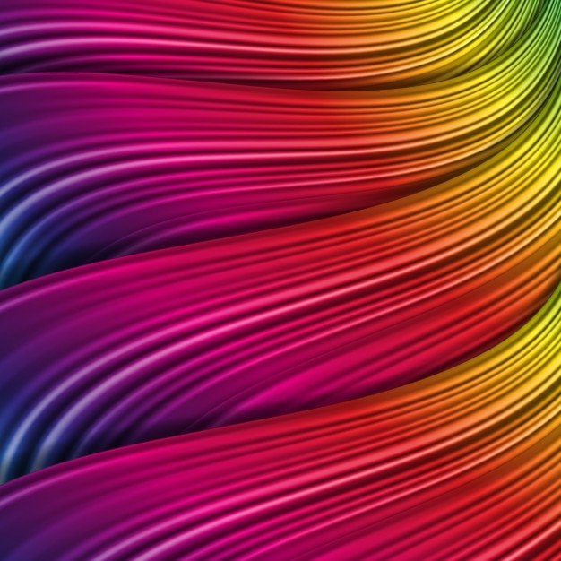 Abstract background with colorful waves