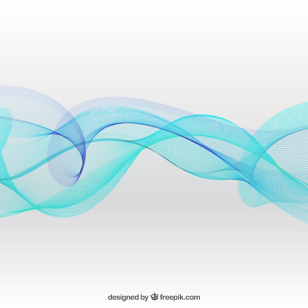 Abstract background with colorful waves