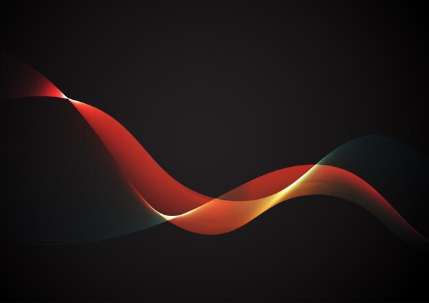 Abstract background with colourful flowing lines design