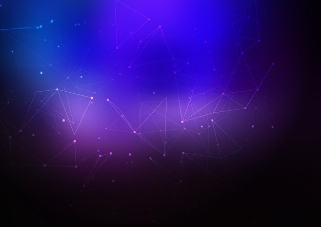 Abstract background with connecting lines and dots 