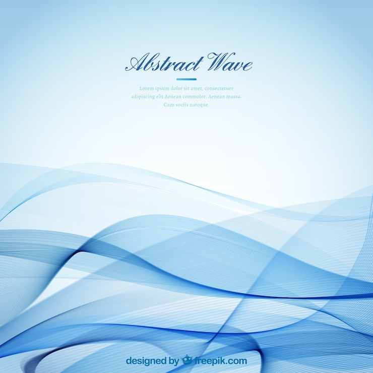 Free Vector abstract background with decorative wavy shapes