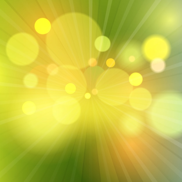 Бесплатное векторное изображение Абстрактный фон с defocussed bokeh огни
