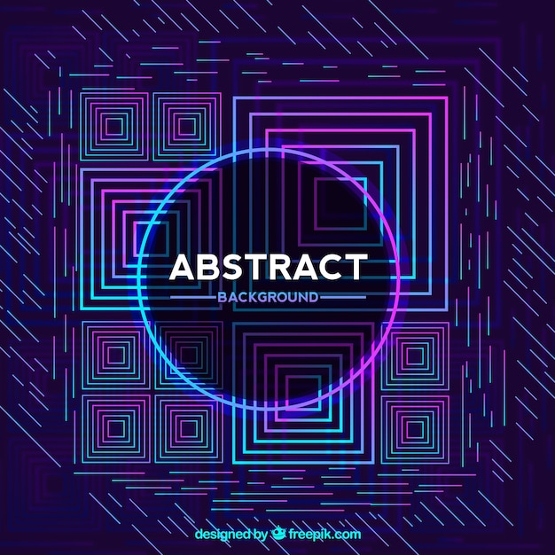 abstract background with different shapes