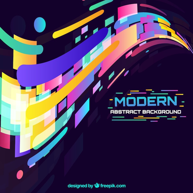 Free Vector abstract background with different shapes