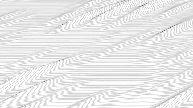 Абстрактный фон с искаженными формами линий на белом фоне Монохромные звуковые волны
