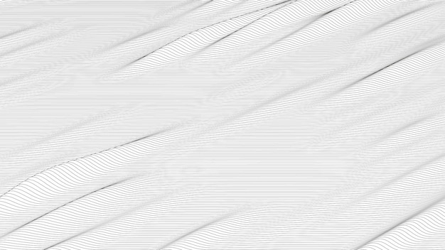 Abstract background with distorted line shapes on a white background Monochrome sound line waves