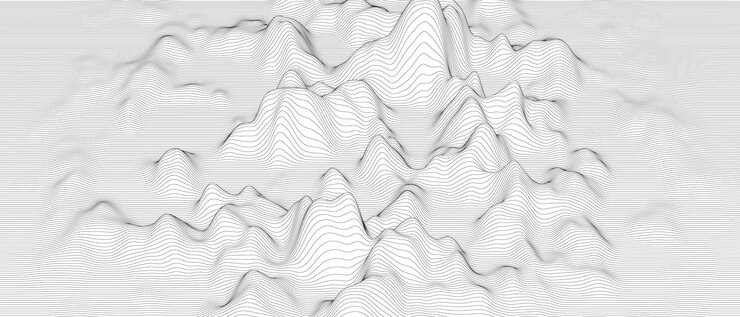 Free Vector abstract background with distorted line shapes on a white background