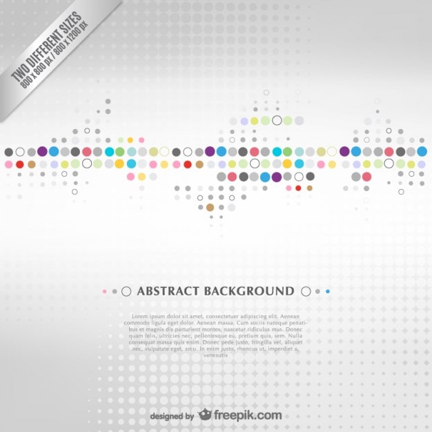 Free vector abstract background with dots