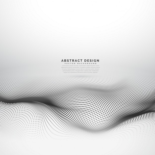 Free Vector abstract background with dotted waves