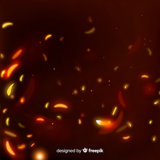 Abstract background with embers