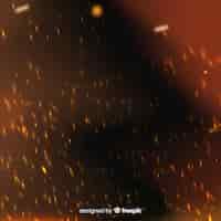 Бесплатное векторное изображение Абстрактный фон с углями