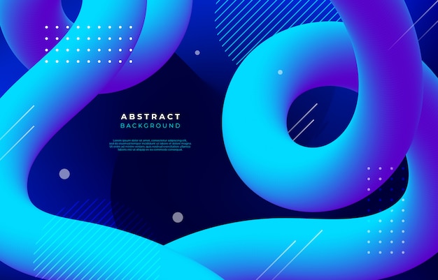 Free vector abstract background with flow and linear shapes