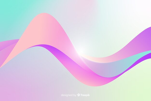 Free vector abstract background with fluid shapes