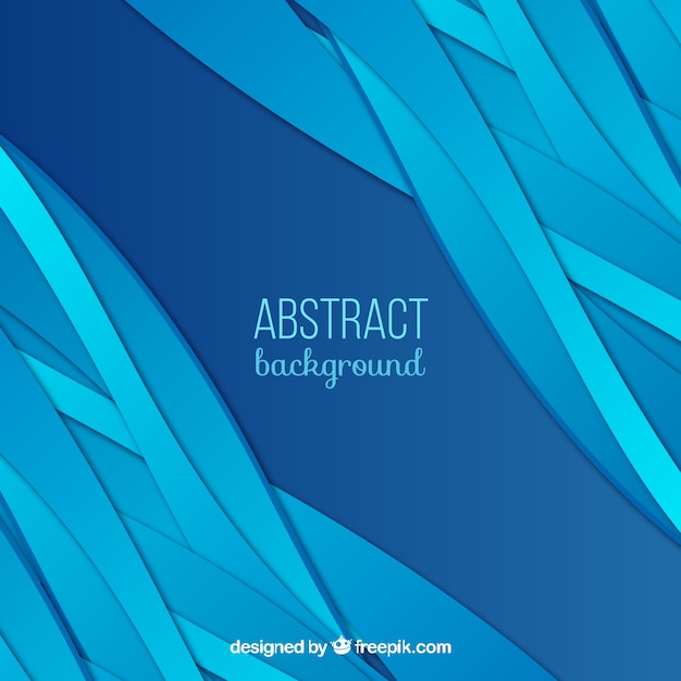 Abstract background with forms in blue tones