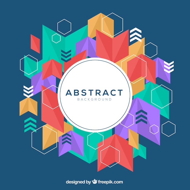 Free vector abstract background with fun style